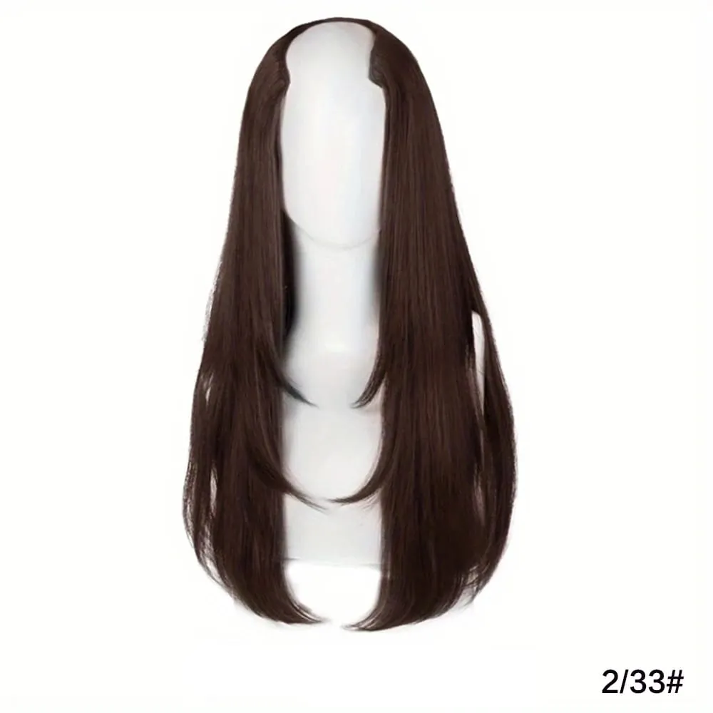 18/22/24Inch Women's Synthetic Long Hair Styling Long Hair Synthetic Wigs Layered Hair Extensions Top of the Head Increase Hair — image 10
