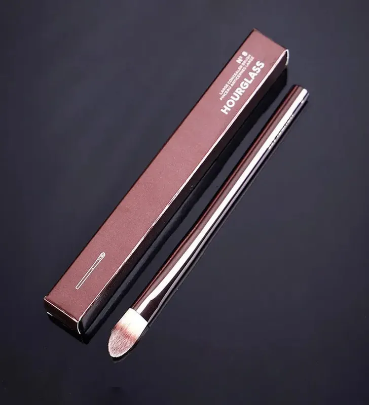 1pc Hourglass Powder Contour Makeup brushes Foundation Blusher Make up brush metal handle Concealer Bronzer high end with box — image 15