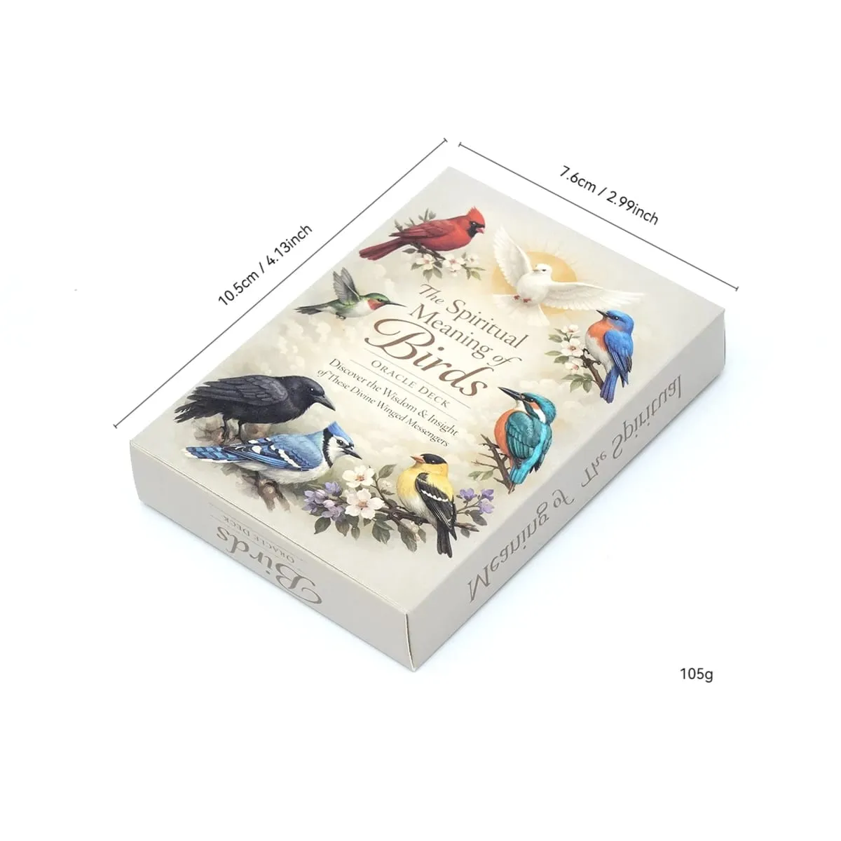 Spiritual Bird Oracle Card Deck 50 Feathered Messenger Cards for Intuitive Reading Symbolic Guidance Daily Reflection Nature Ins — image 2