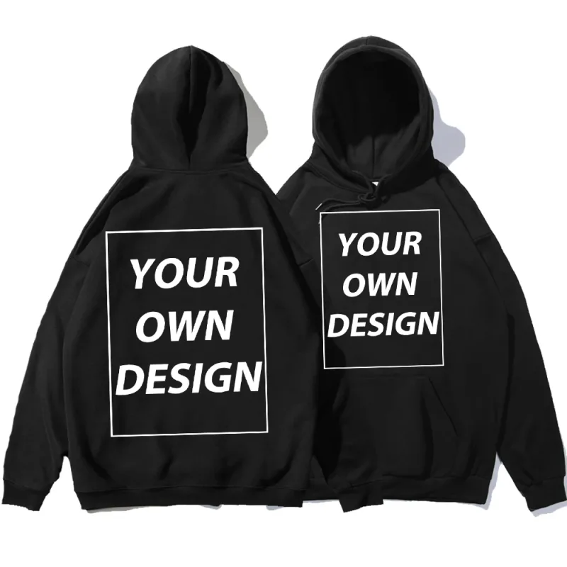 Personalized Customize Autumn Casual Sport Hoodie Men Fleece Team Basic Sweatshirts Street Office Top Daily Comfortable Workwear — image 1