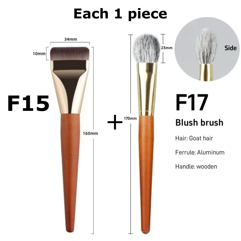 Ultra Thin Foundation Makeup Brushes Flat Top Angled Professional Face Contour Make Up Brush — image 16