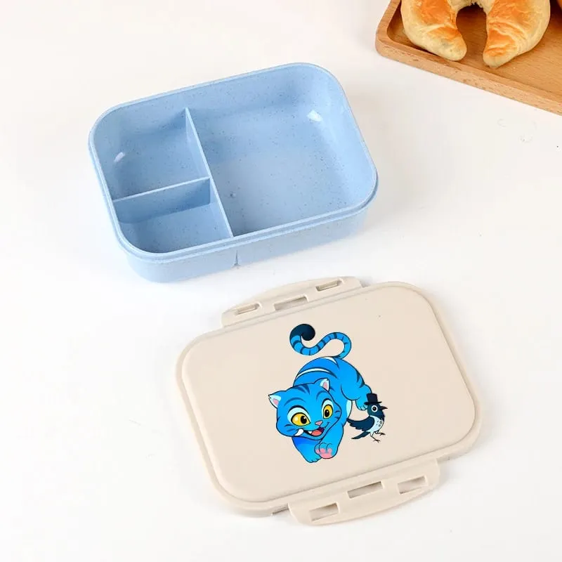 Demon Hunters Lunch Box for Boy Girl Cute Mira Zoey Jinu Portable Plastic Bento Box with Dinnerware Food Fruit Container — image 15