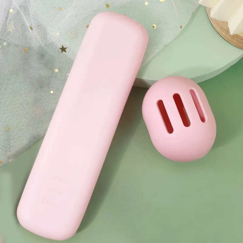 2PcsTravel Makeup Brush Holder Silicone Cosmetic Brushes Bag Makeup Sponge Case Portable Waterproof Makeup Tools para sa mga Babae — image 9