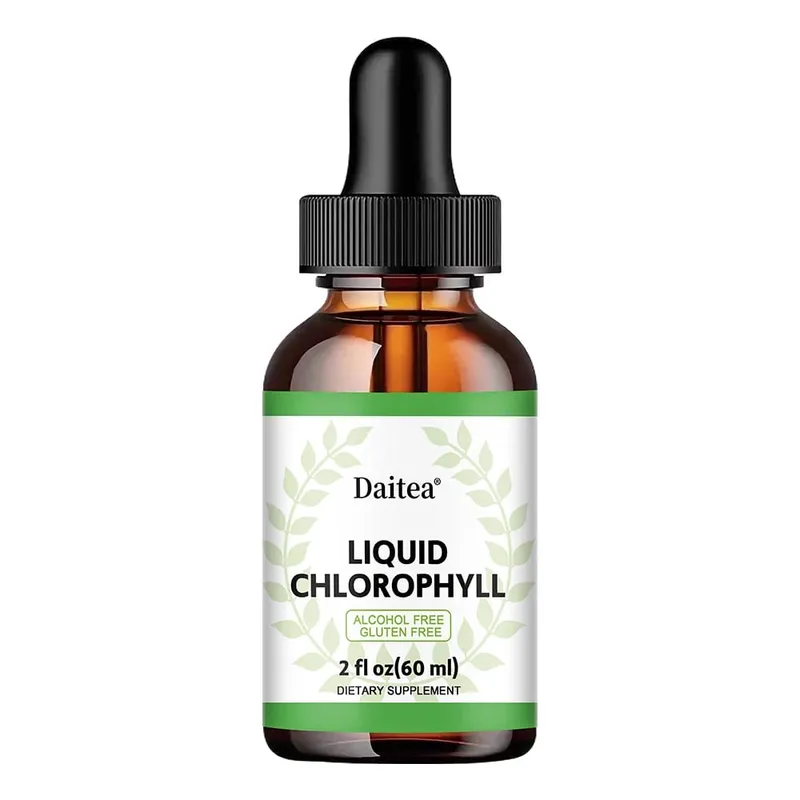Liquid Chlorophyll Drops - Antioxidants Liver Detox Immune Support Collagen for Hair & Skin Health - Vegan Non-GMO