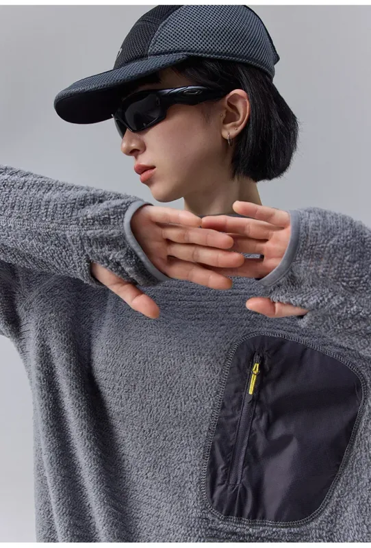 Unisex THERMOLITE® All Season Thermal Hoodie 190g Ultralight Breathable Fleece Mid Layer with Thumbholes & Zip Pocket — image 8