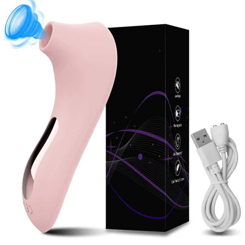 Powerful Clit Sucker Vacuum Vibrator Clitoris Sucking Nipple Sucking Tongue Vibrating Oral Licking Sex Toys for Adult Women
