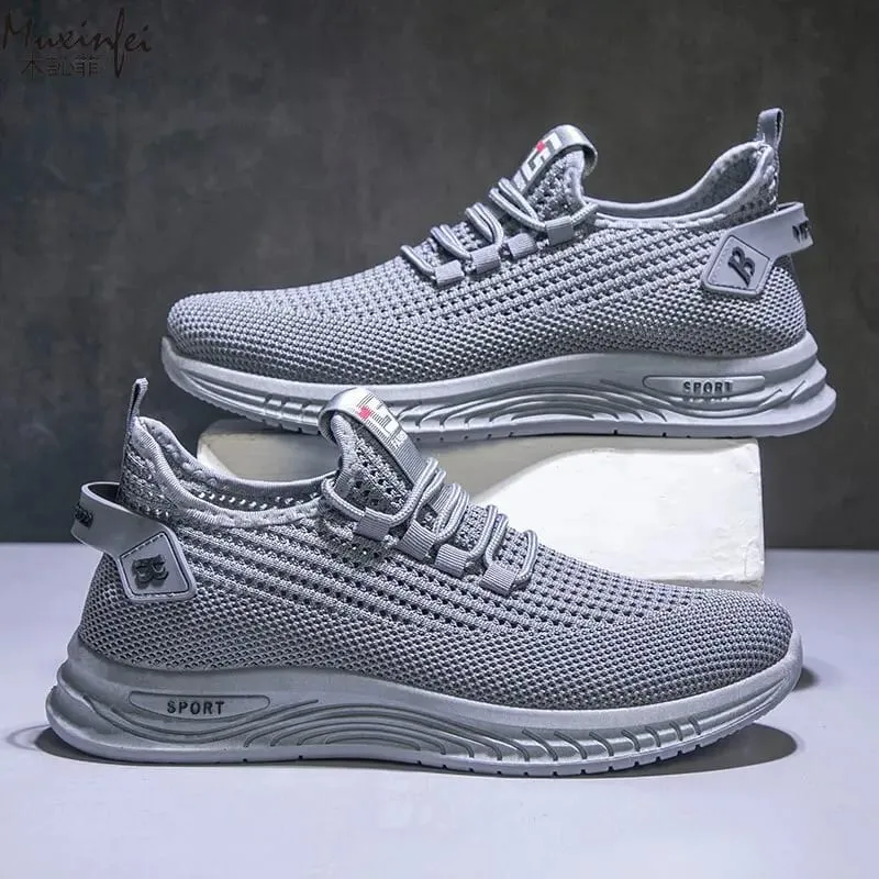 Men's Summer Casual Breathable Mesh Trendy Sports Shoes Soft Soled Non Slip Running Shoes Lightweight 39-45