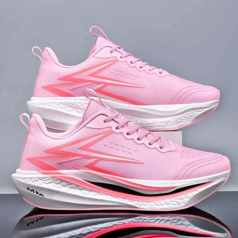 Men Running Shoes Carbon Board Marathon Speciality Walking Sneakers For Men Sports Casual Lightweight Women's Athletic Sneakers — image 9