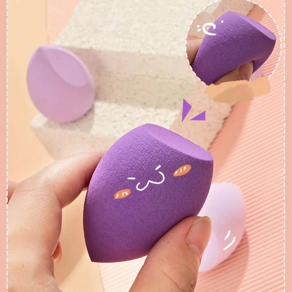 4Pcs Beauty Pro Foundation Cosmetic Puff Set Dry Wet Usable Makeup Tool Magic Brushes With Box Sponge Powder Makeup — image 3