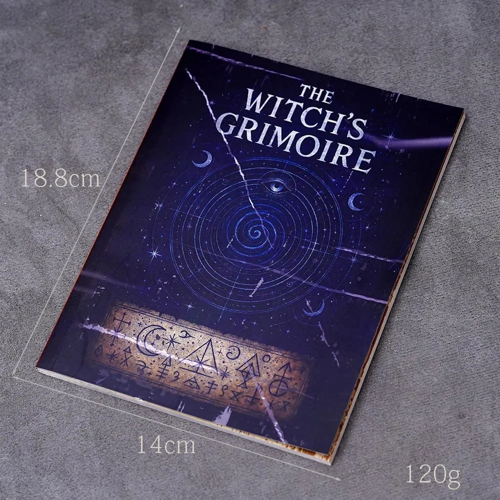 77 Pages Witchcraft Grimoire Pages Book of Shadows Kit with Moon Phases Herbal Lore Spells Gothic Dark Academia Witch Journal