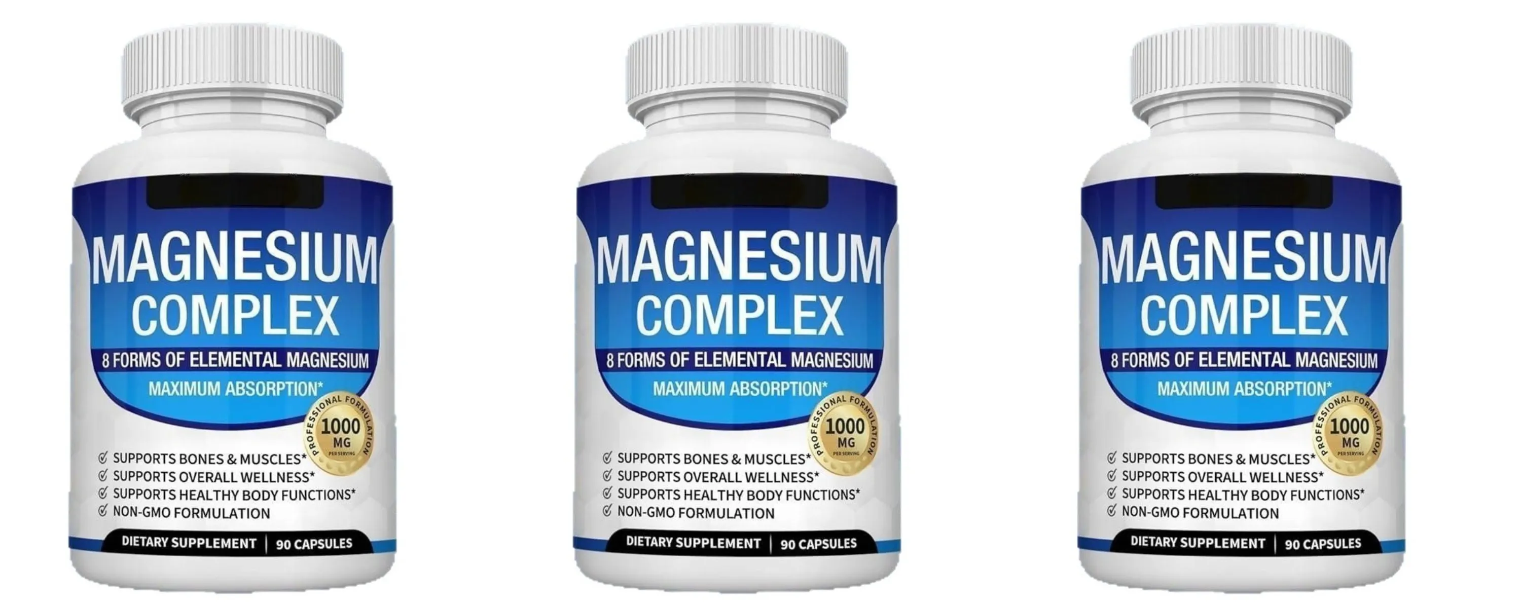 Magnesium Complex Capsules with 8 Forms of Magnesium Mineral Supplement for Bone & Muscle Support & Restful Sleep 90 Capsules — image 9
