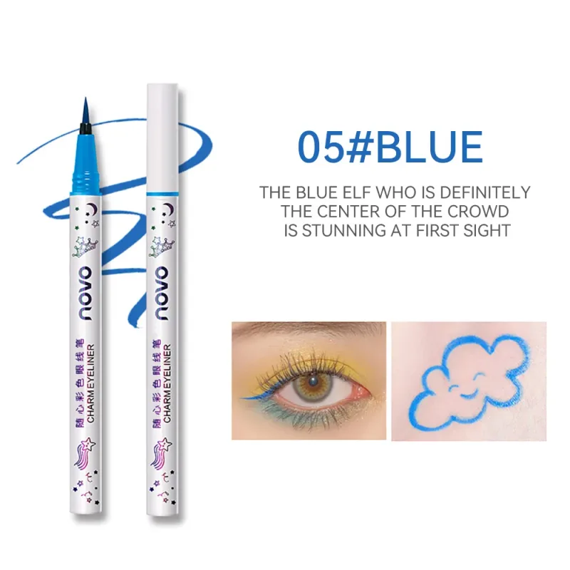 Colorful Eyeliner Multi Color Eyeliner Slim Pen Smoothly Outlines Creative Eye Makeup Eye Makeup — image 13