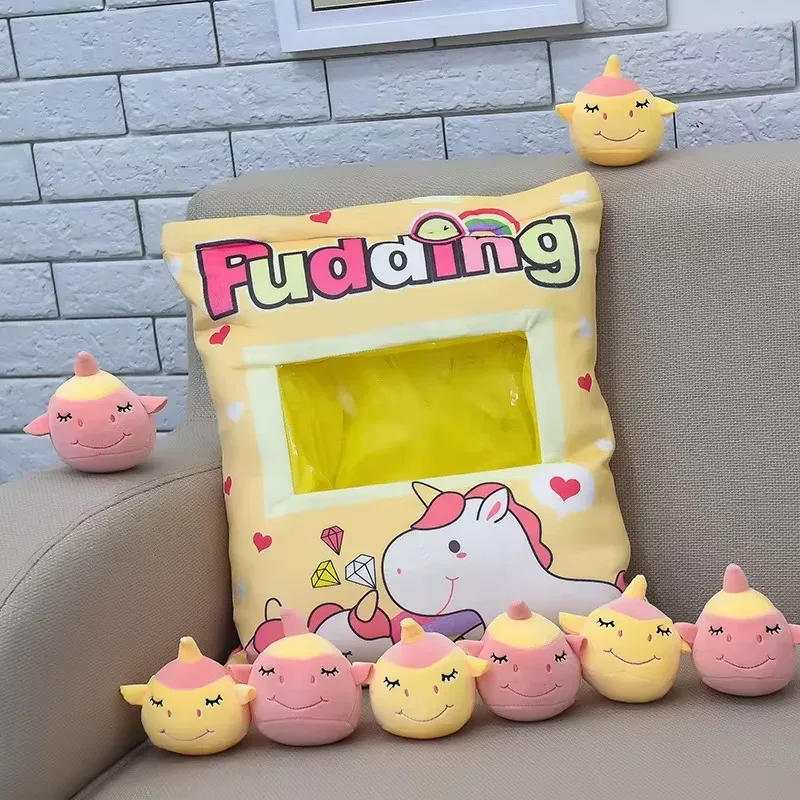 Cute Cartoon Snack Bag Plush Pillow Stuffed Doll Throw Cushion Trendy Internet Famous Snack Bag Plush Toy Soft Office Home De — image 18