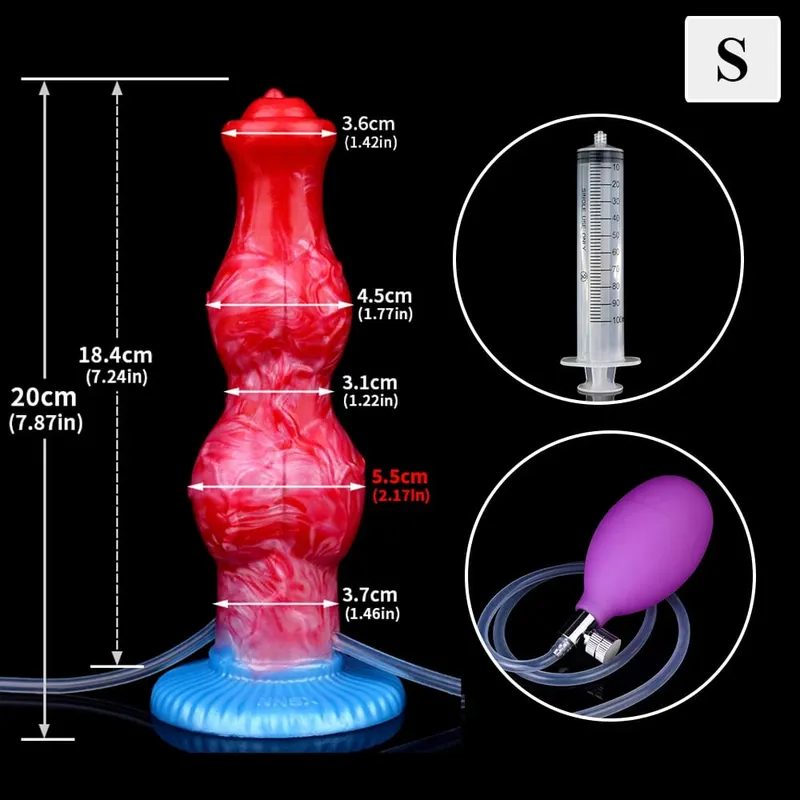 Gode gonflable à énorme nœud avec ventouse forte, Plug Anal gonflable en Silicone, entraîneur, jouets sexuels pour débutants, pour femmes et hommes — image 16