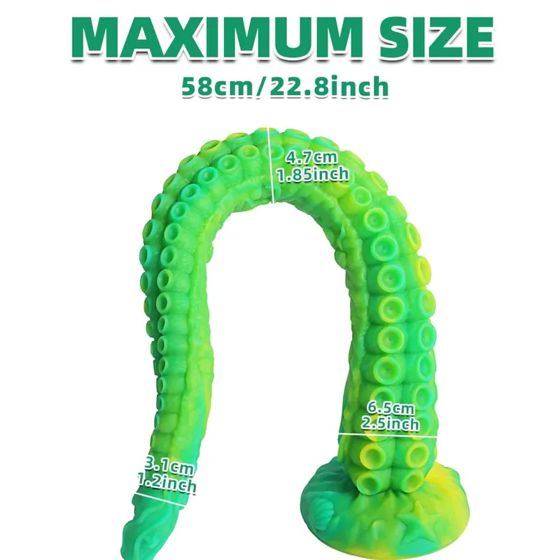Fantasy Tentacle Dildo Monster Shape Soft Silicone Anal Plug Prostate Massager Huge Fake Penis Adult Erotic Sex Toys for Women