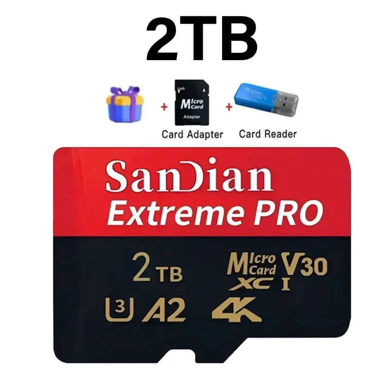 High-Speed 128GB Micro TF Card Class10 256GB Flash Card 512GB Memory Card for Smartphone Tablet