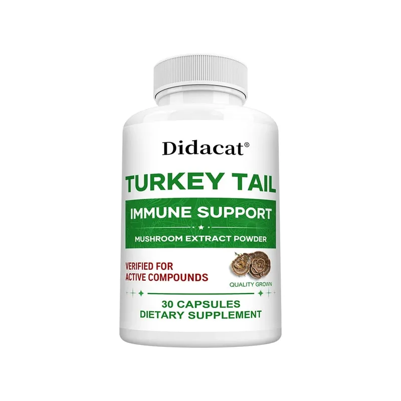Turkey Tail Mushroom Supplement Boosts The Immune System Promotes Health and Vitality Vegan Non-GMO 120 Capsules — image 8