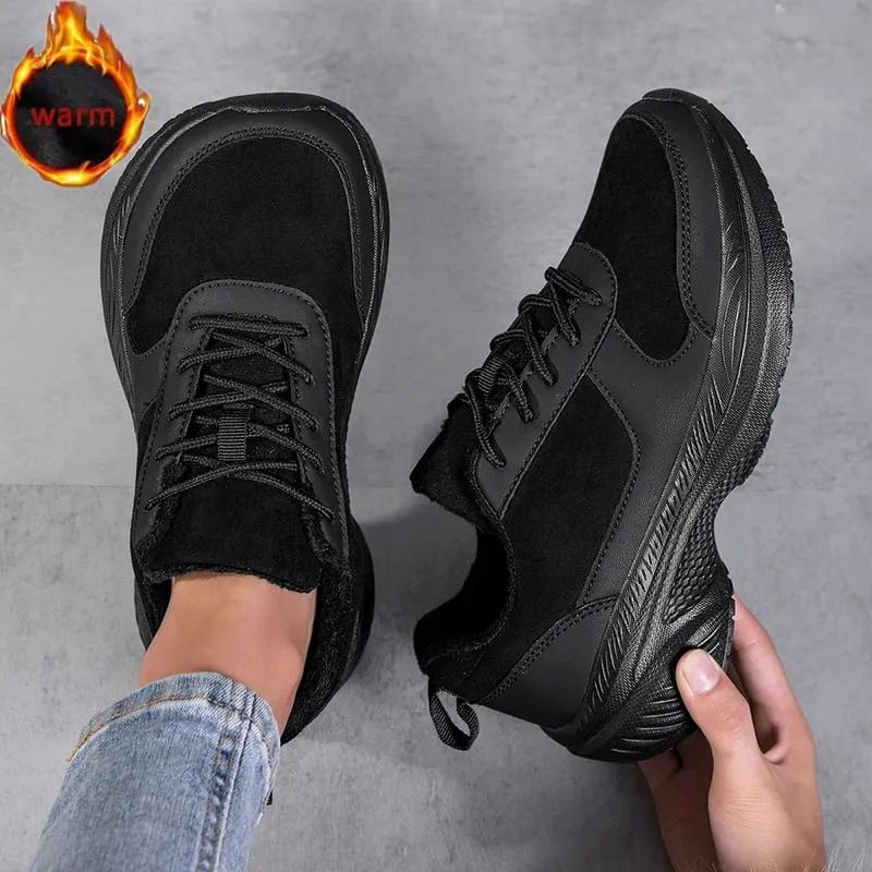 Winter Wide Head Men's sneakers Unisex Barefoot Comfortable Big Size warm Casual Shoes Non-slip Hiking Shoes Minimalist Shoes — image 6