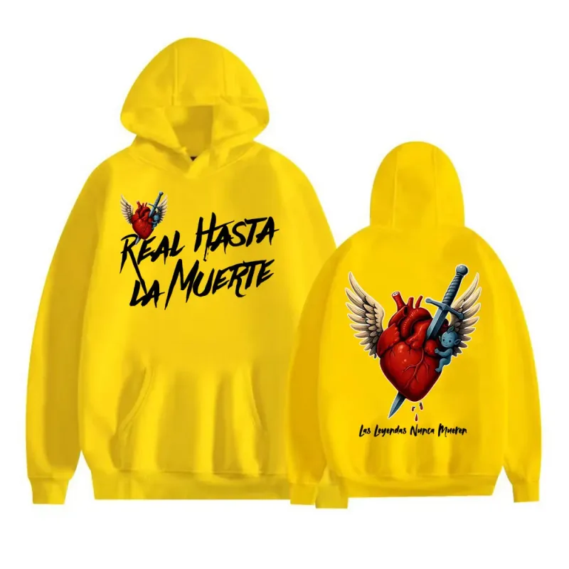 Anuel AA Rhlm 2 Real Hasta La Muerte Heart Hoodies Men Women Fashion Retro Bodywarmer Sweatshirts Casual Fleece Oversized Hoodie — image 11