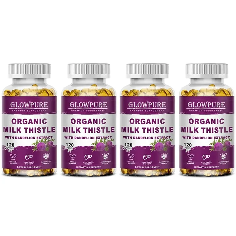 Organic Milk Thistle 9000mg - 30X Concentrated Extract with 80% Silymarin for Liver Cleanse Detox & Fatty Liver Support — image 10