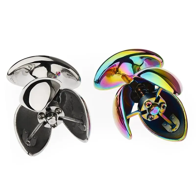 Metal anal plug colorido vestibular gay masturbação plugues g-ponto estimulação cunnilingus espalhando pode ser aberto brinquedos sexuais 18 +