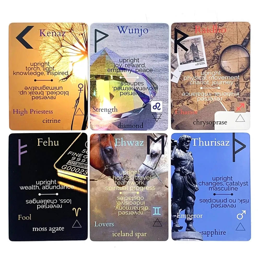 New Ancient Wisdom Runes Deck A 25 Precious Oracle Cards For Inspire Your Life and Destiny Game Cards Meditation & Party Games — image 4
