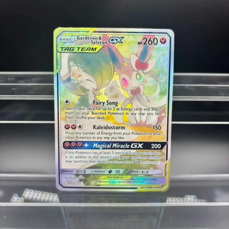 DIY Collection Cards Zekrom Umbreon Espeon Mewtwo GX EN Self Made Single Card Classic Game Anime Card Gift Toy — image 12