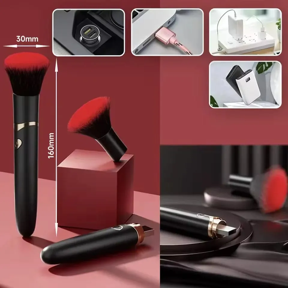 Makeup Brush Vibrator for Women Powerful Vibrating Nipple Clitoral Stimulator 7 Speed AV Wand Sex Toys for Couples Adults 18+ — image 6