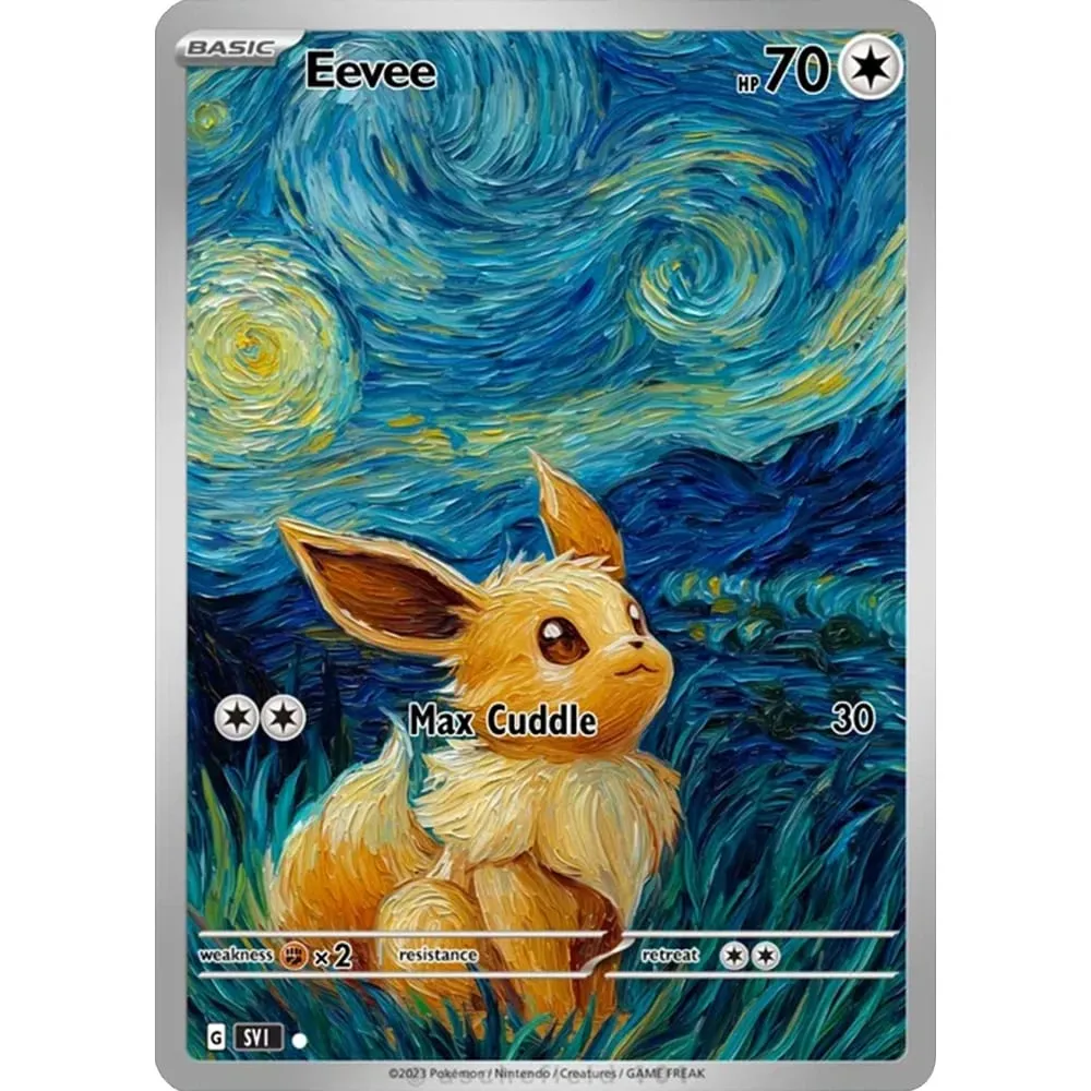 Collection Cards Eevee Gengar Umbreon DIY PTCG Game Cards Shining Creativity Rare Holographic Cards Gift — image 4