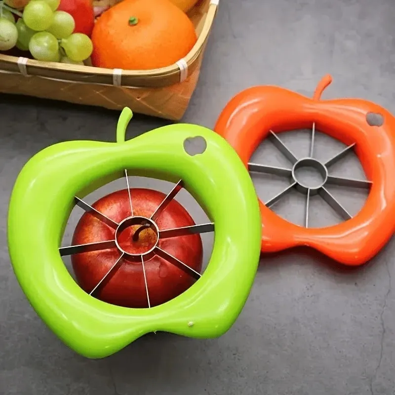 1pc Stainless Steel Apple Slicer - Manual Square Blade Kitchen & Dining Tool Ideal for Outdoor/Camping Outdoor kitchenware — image 2