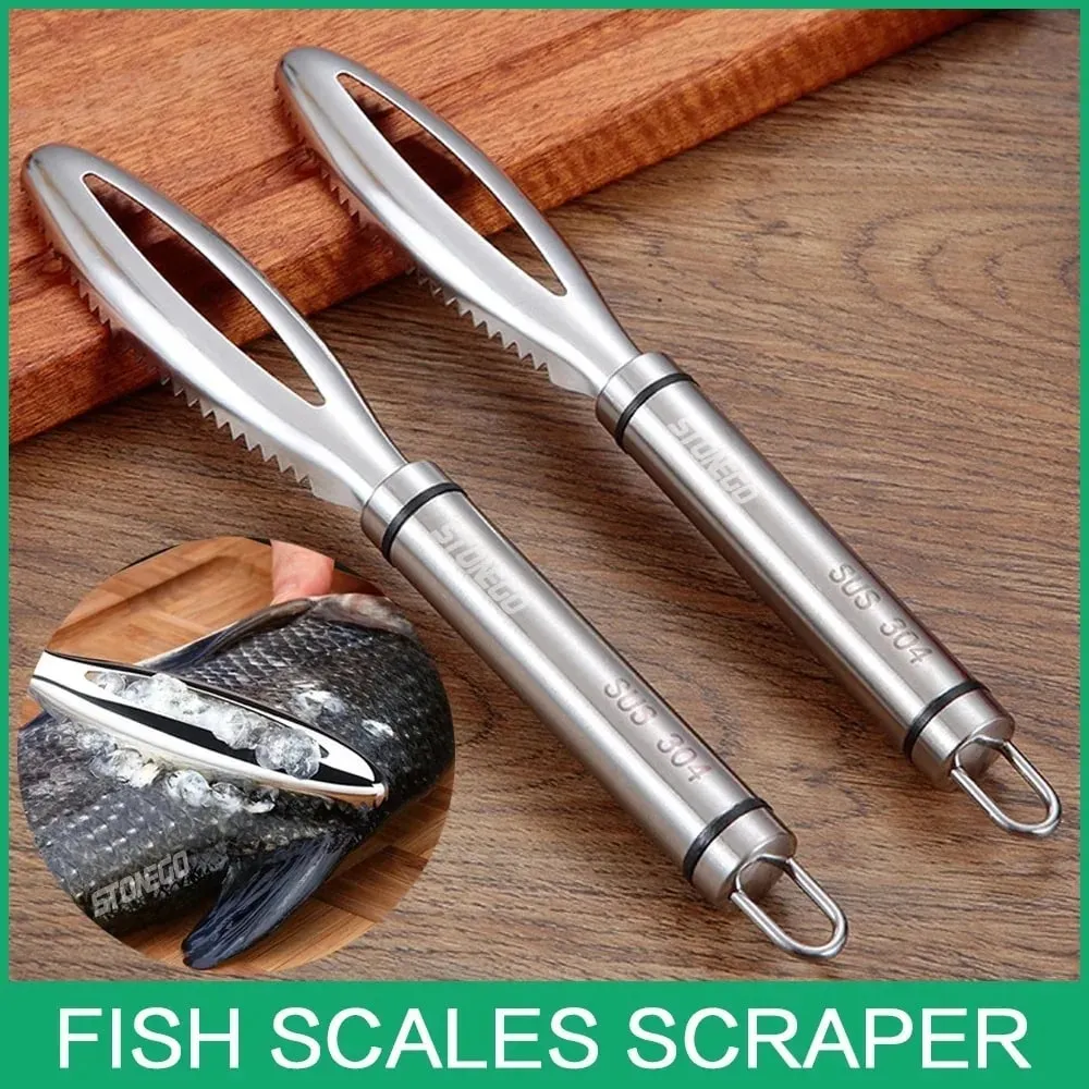 Fish Scales Scraping Graters Fast Remove Fish Cleaning Peeler Scraper Fish Bone Tweezers Stonego Kitchen Accessorie To — image 2