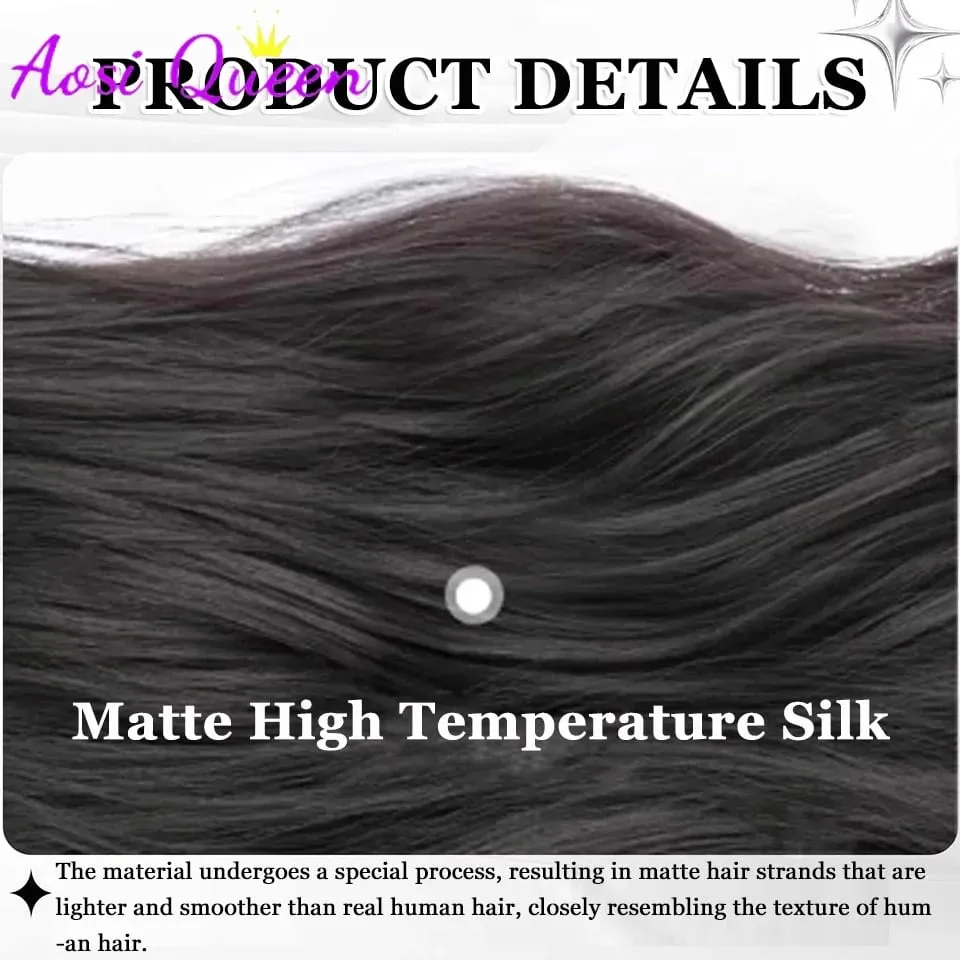 Synthetic Short Light Natural Men's One-piece Korean Style Invisible Wolf Tail Mullet Wig Extensions — image 5