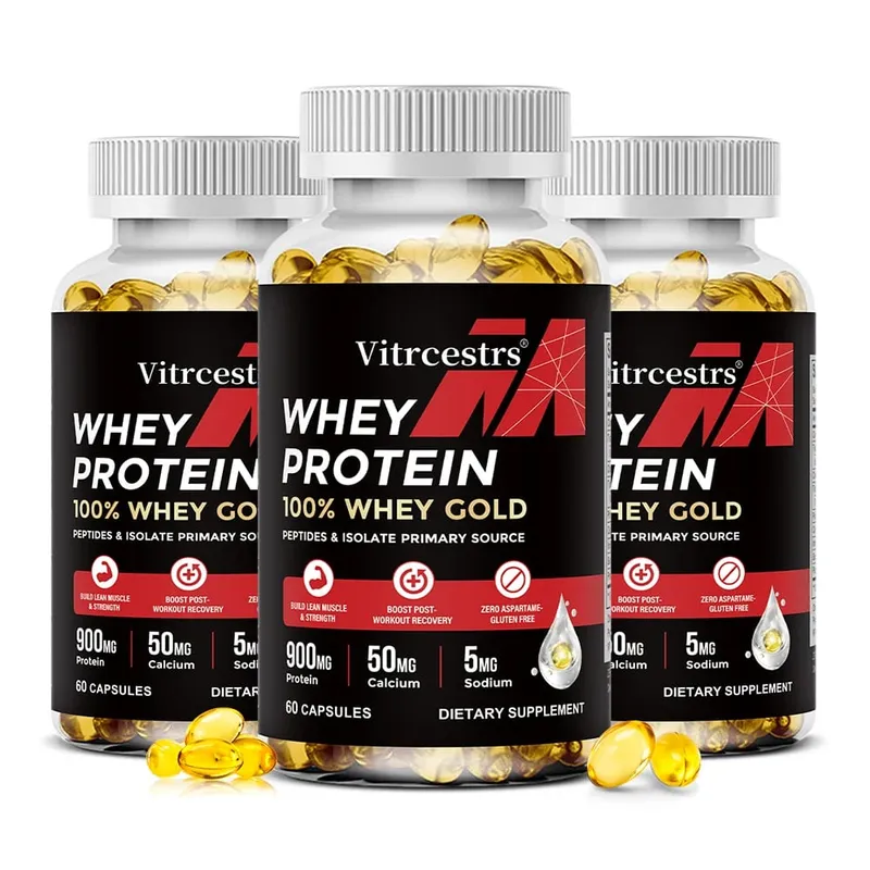 Whey Protein Capsules – High Concentration Promotes Post-workout Recovery Build Abdominal Muscle & Athletic — image 9
