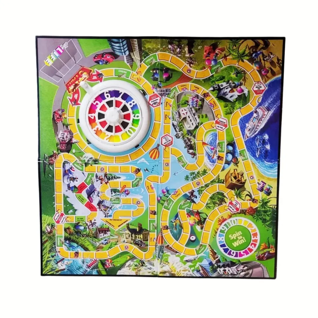 Life Simulation Board Game - Spin Wheel Party Game (2-4 Players) Board Game Card Game Ideal for Family Gatherings Gift — image 2
