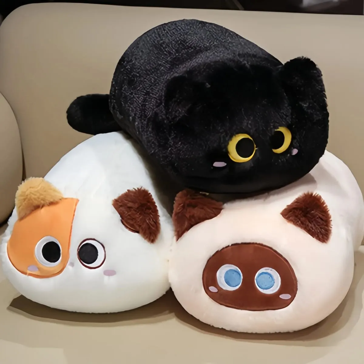 33cm Cat Plush Cushion Adorably Cat Stuffed Pillow Kawaii Throw Pillow Home Decor Toys Soft Sofa Cushion Creative Birthday Gift — image 4