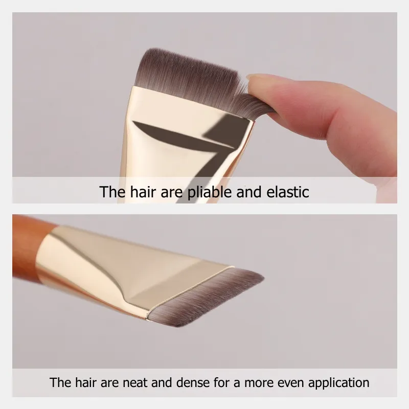 Ultra Thin Foundation Makeup Brushes Flat Top Angled Professional Face Contour Make Up Brush — image 4