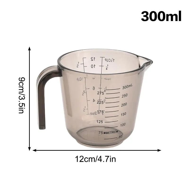 1 Pcs Baking Liquid Measuring Cups PS Scale Cup Plastic Measuring Volume Beaker Kitchen Baking Tools 150/300/600/1000ml — image 8