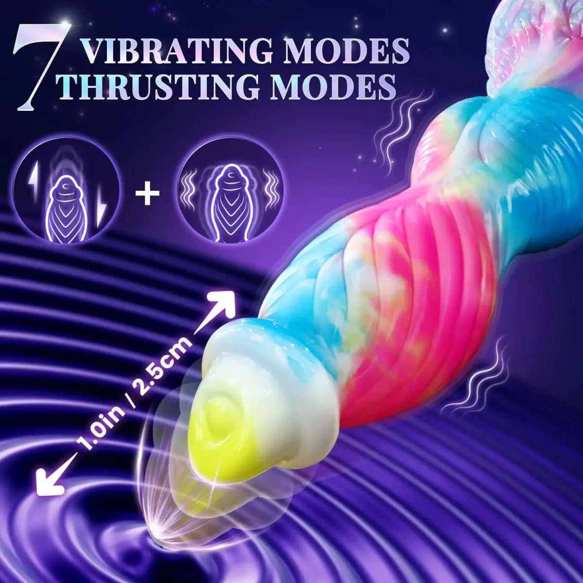 Remote Control Thrusting Monster Dildo Vibrator Thick Huge Vibrating Dildo with Suction Cup Anal Toys Adult Sex Toys for Women — image 3