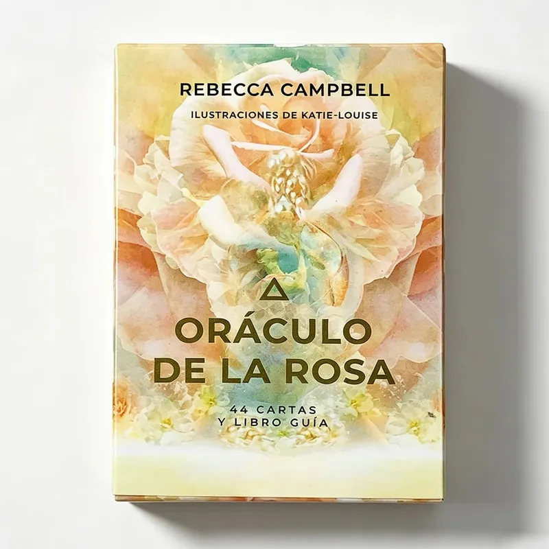 10*7CM Oráculo De La Rosa Oracle Cards 44 Cards Mysterious Divination Deck Spiritual Reading Cards Game for Women Gift