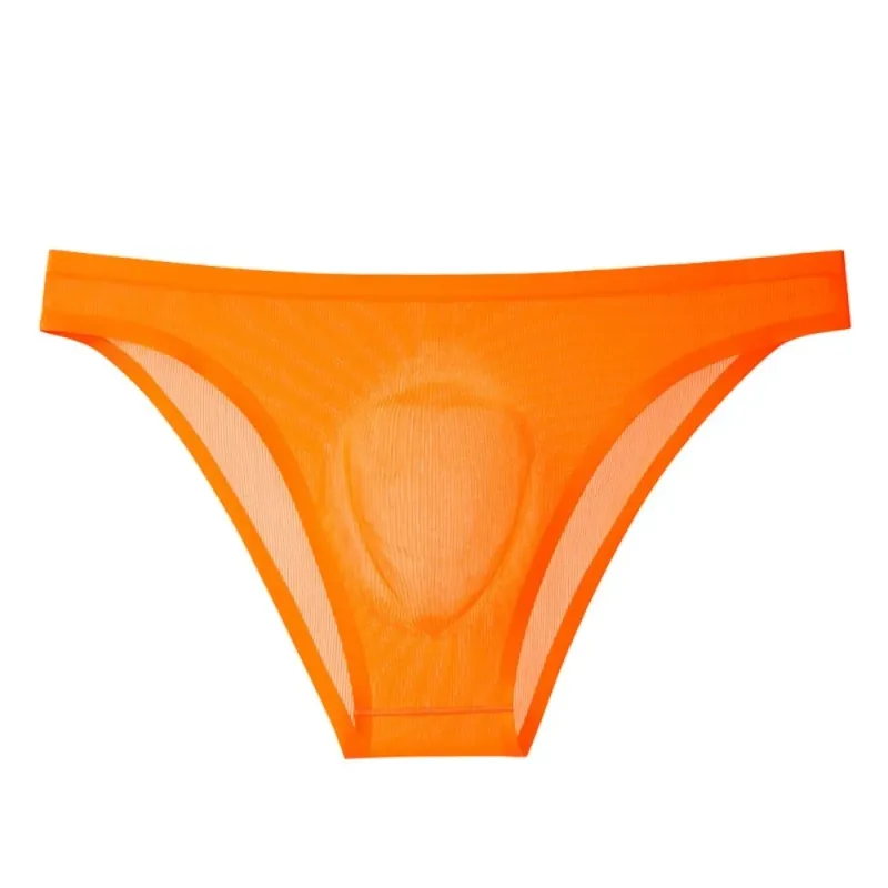 Calcinha triangular masculina de seda gelo macia, lingerie respirável, cuecas finas, cor sólida, tamanho grande, roupa íntima para homens — image 16