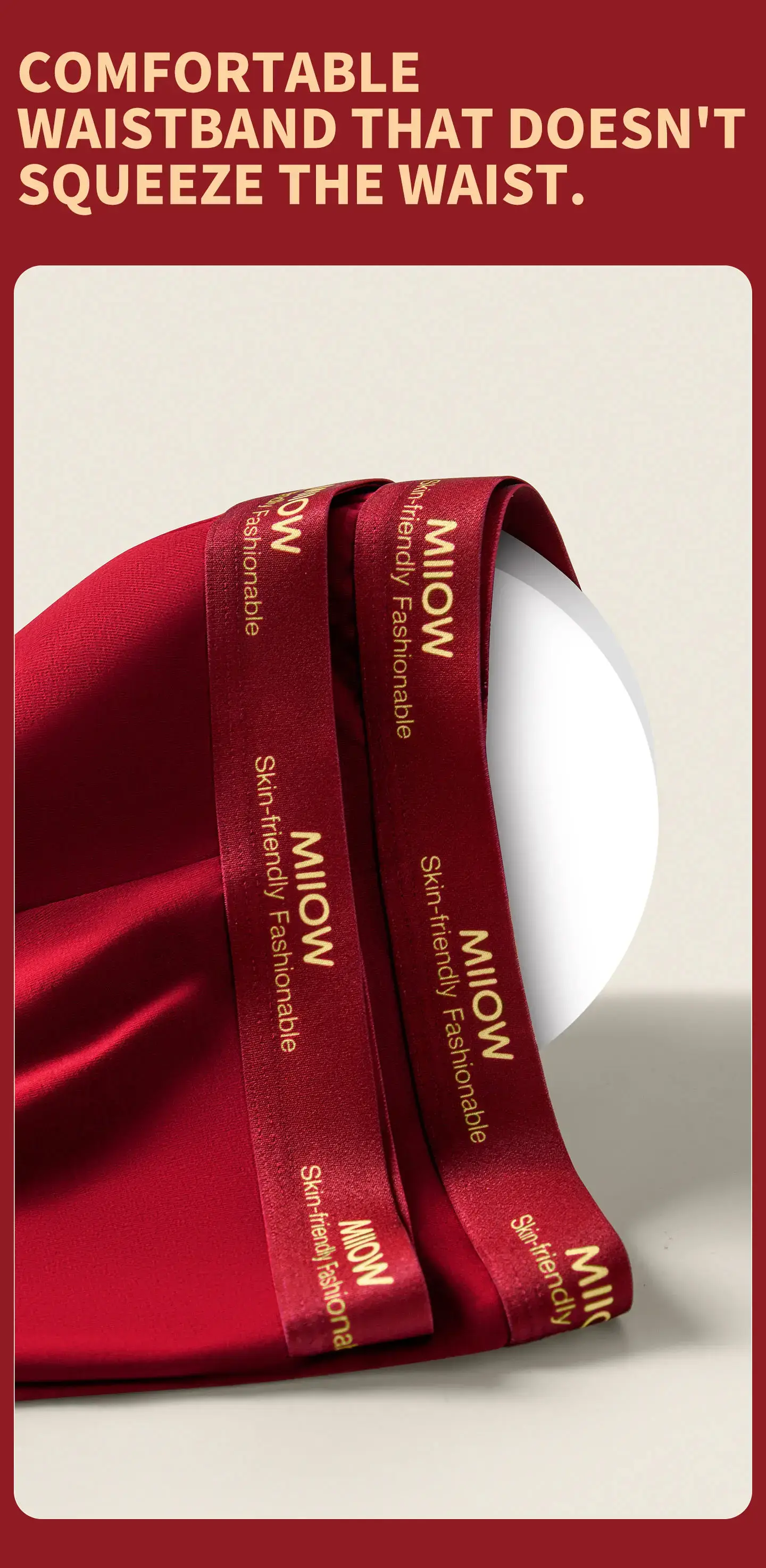 MiiOW 3Pcs Cotton Men Underwear 10A Antibacterial Crotch Men's Panties Breathable Skin-friendly Man Boxers Lucky Red Underpants — image 9