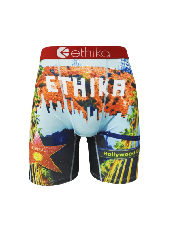 Cueca boxer masculina macia, 1 peça, roupa íntima confortável para o dia a dia, respirável, ajuste elástico, poliéster, leve