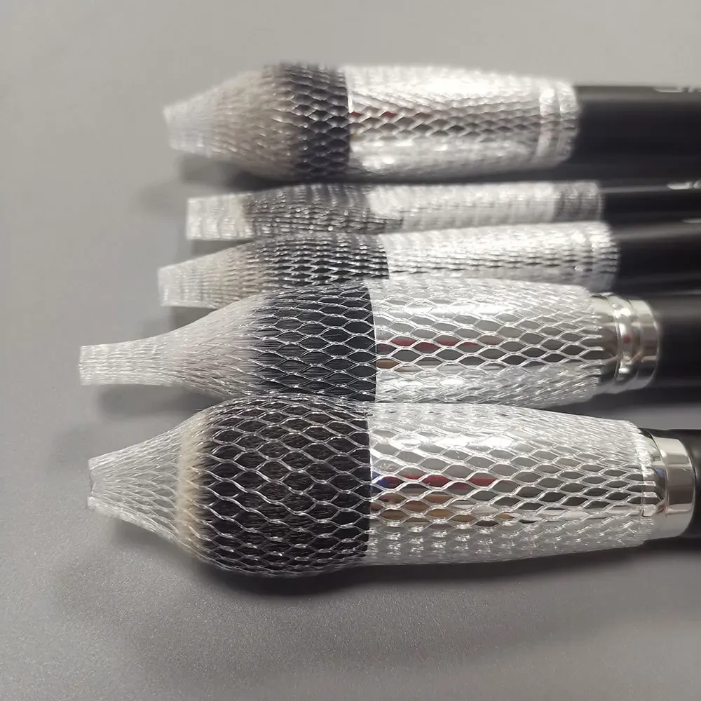 50PCS Πινέλα Μακιγιάζ Προστατευτικά Διχτυωτών Κάλυμμα Beauty Elastic Mesh Προστατευτικό δίχτυ Μακιγιάζ Κιτ καλλυντικών εργαλείων βούρτσας Κάλυμμα στυλό με δίχτυ — image 3