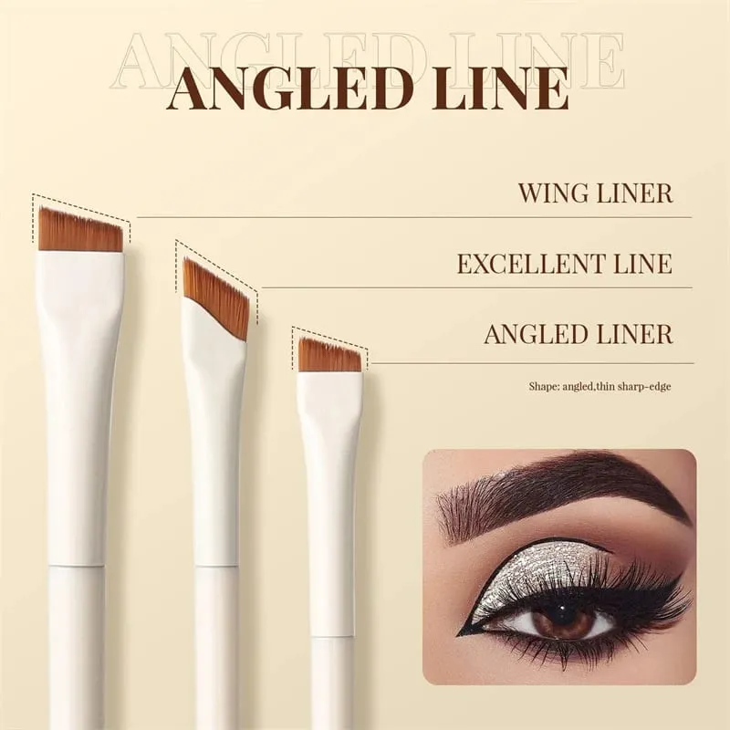 3/7/9 Makeup Brushes Set Blade Eyeliner Brush Eyebrow Brushes Portable Fine Oblique Head Eye Liner Eyebrow Brush Makeup Tool — image 3