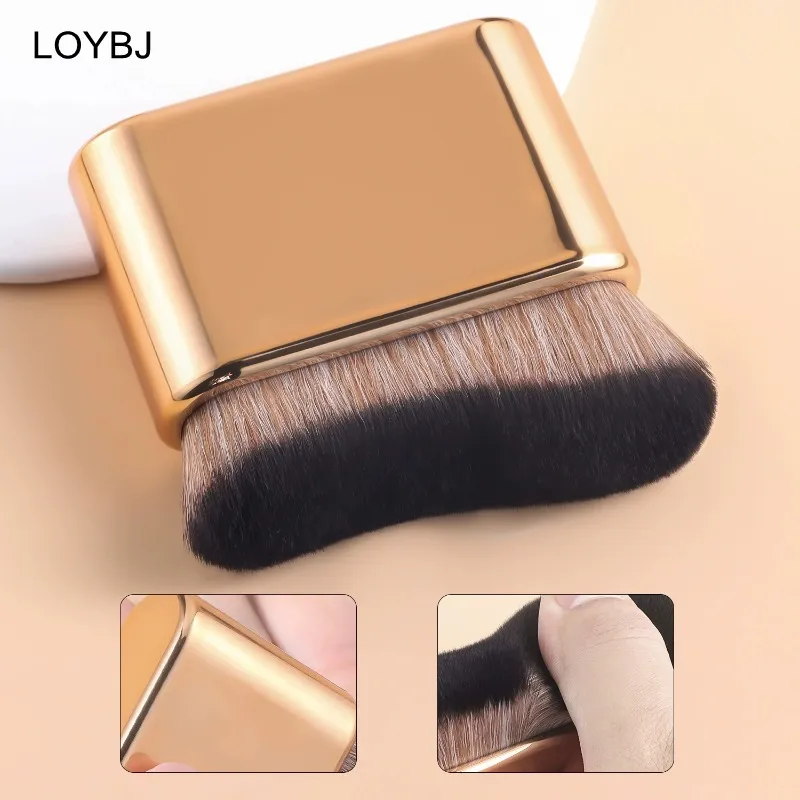 Body Self Tanning Brush Gold Soft Makeup Brushes Portable Self Tan Brush Neck Leg Foundation Sunscreen Cream Applicator Tools — image 3
