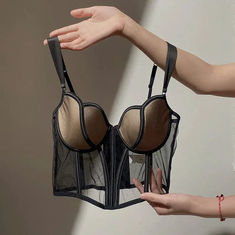 Hot Sale French Style Vest Bra Women Soft Underwire Thin Anti-Sagging Lift Support Small Bust Comfort Intimates — image 2