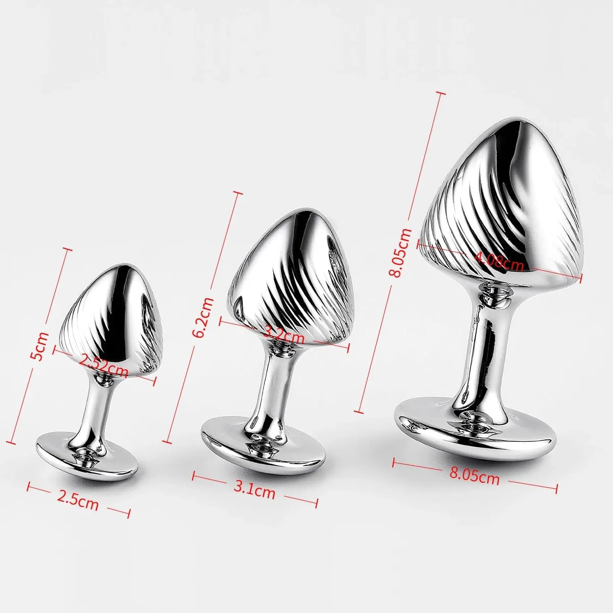 Ribbed Mushroom Metal Butt Plug Beginner Anal Plug Prostate Massage Dildos Masturbation Stimulator Adult Sex Toys For Man Women — image 3