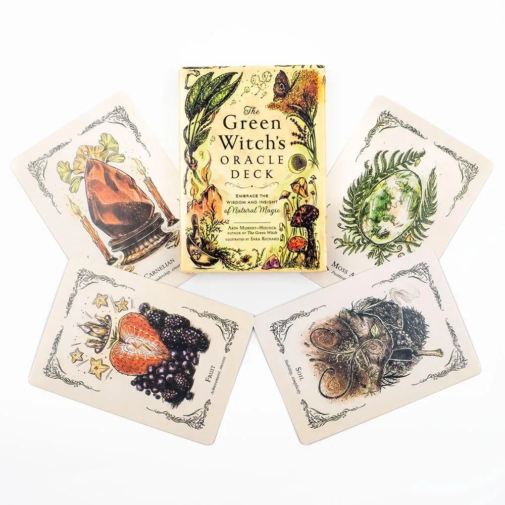 The Green Witch's Oracle Deck 50Pcs Divination Fate Tarot Oracle Cards Party Entertainment Board Game Cards 10.3*7.3cm TK119K — image 4