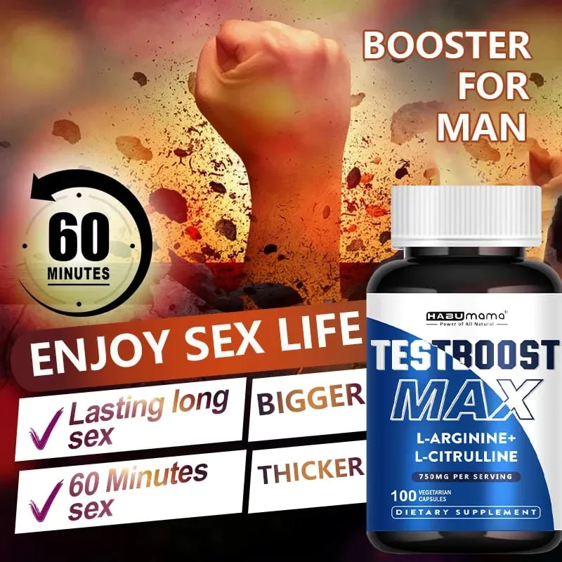Arginine Pillen Mannelijke Verbetering Supplement Spierbouwer Libido Verbetering Uithoudingsvermogen 100% Pure Niet-GMo — image 6
