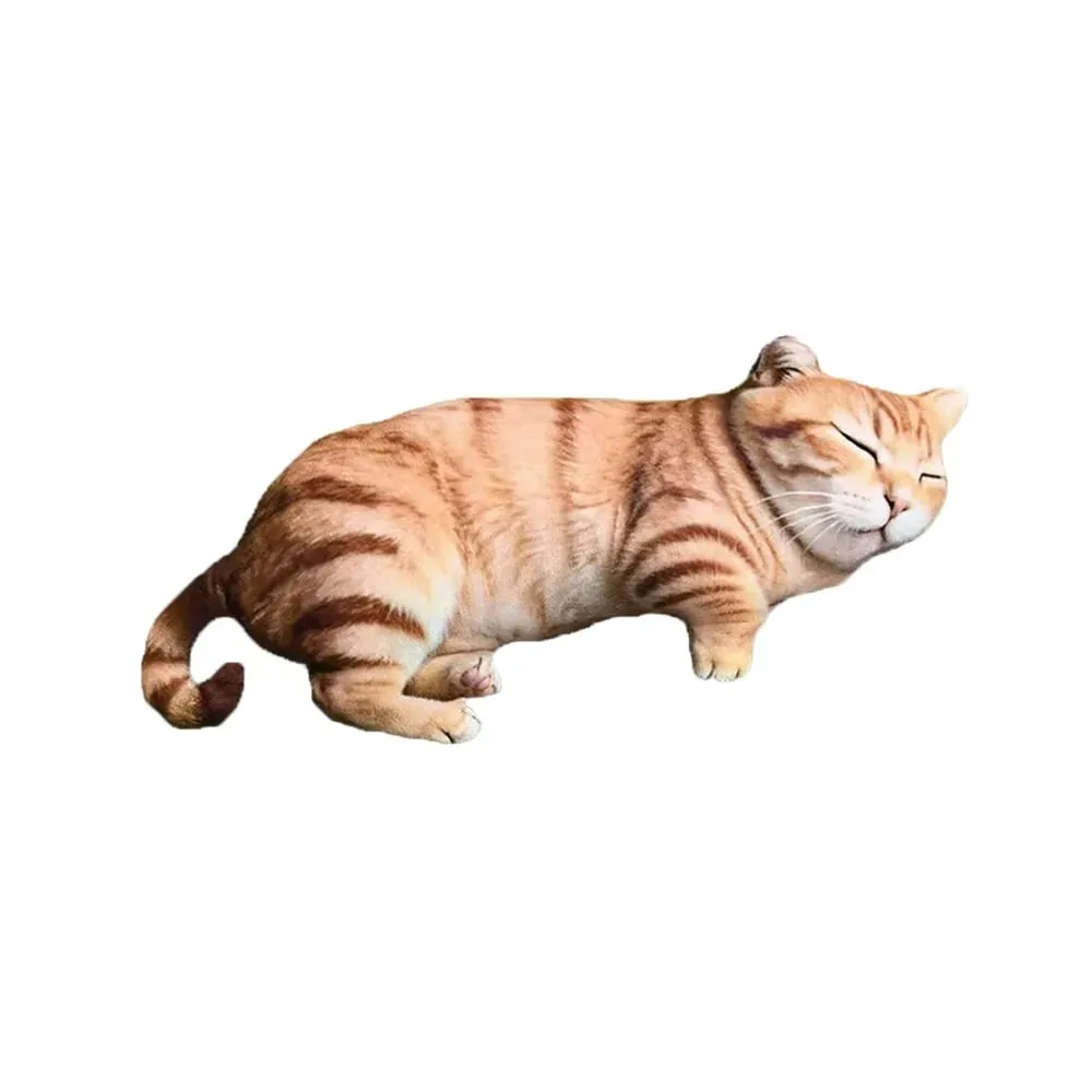 Plush Material Animal Body Pillow 40cm Size PP Cotton Filled Poultry Throw Pillows Cute Design Cat Pattern — image 8